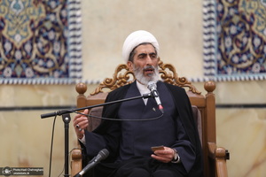 مراسم بزرگداشت آیت الله ری شهری (ره) در مسجد اعظم قم‎