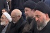 لحظاتی از حضور آیت‌الله سید حسن خمینی‌ در مراسم تشییع و تدفین پیکر مطهر رهبر شهید انقلاب و شهدای خانواده ایشان در حرم امام رضا (ع) 