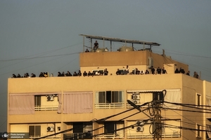 حضور علی لاریجانی در مراسم اولین سالگرد شهادت سید حسن نصرالله (ره)