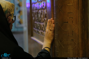 حال و هوای حرم کریمه اهل بیت(ع) در شب میلاد امام رضا(ع)