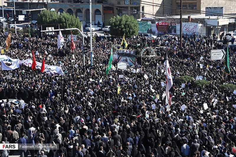 تشییع باشکوه پیکر مطهر شهید حاج قاسم سلیمانی در اهواز