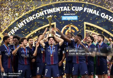 عکس و ویدیوی جشن قهرمانی پاری سن ژرمن در جام بین قاره ای