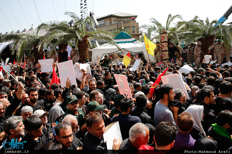 وداع باشکوه مردم تهران با شهید محسن حججی