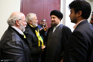 دیدار جمعی از خانواده  های شهدای لبنان با سیدحسن خمینی