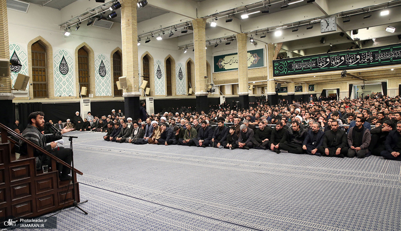 آخرین شب مراسم عزاداری شهادت حضرت فاطمه‌زهرا (س) در حسینیه امام خمینی