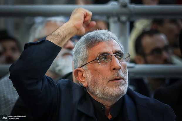 سردار قاآنی: تا اینجا با موفقیت رفتیم و بعد از این هم با قدرت پیش می‌رویم/ اگر همه پشت سر آقا باشند، همه کار‌ها درست می‌شود