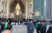 مراسم بزرگداشت مرحوم آیت‌الله العظمی محفوظی در حرم مطهر رضوی (5)