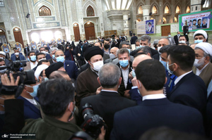 تجدید میثاق رئیس مجلس شورای اسلامی و نمایندگان با آرمان های حضرت امام (س)