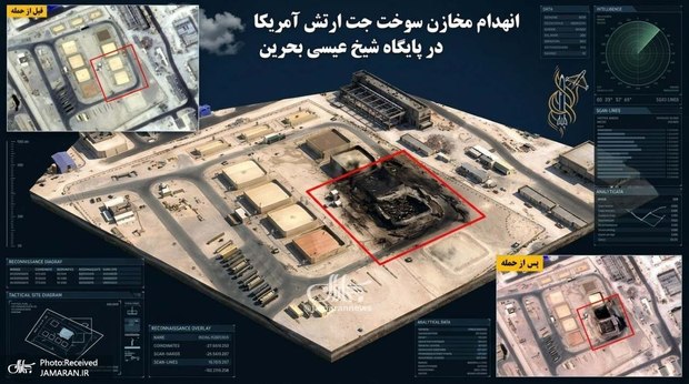 تصاویر ماهواره‌ای و سه بعدی از آثار خسارات حملات ایران به پایگاه‌های تروریستی آمریکا