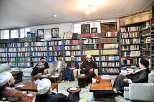 دیدار مدیر حوزه علمیه خراسان با سید حسن خمینی