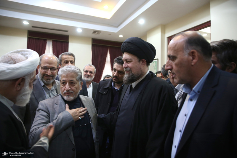 دیدار رئیس دانشگاه آزاد اسلامی و جمعی از معاونین با سید حسن خمینی