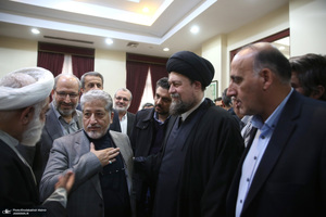 دیدار رئیس دانشگاه آزاد اسلامی و جمعی از معاونین با سید حسن خمینی