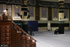 اولین شب مراسم عزاداری حضرت اباعبدالله الحسین (ع) در حسینیه امام خمینی