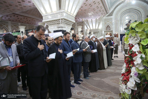 تجدید میثاق رئیس و کارکنان موسسه‎ تنظیم و نشر آثار امام خمینی با آرمان های بنیانگذار جمهوری اسلامی