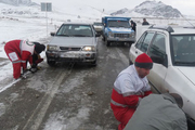امداد رسانی هلال احمر گلستان به حادثه دیدگان برف و بوران