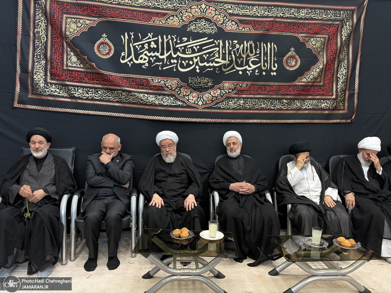 مراسم عزاداری روز تاسوعای حسینی در بیوت مراجع و علماء‎