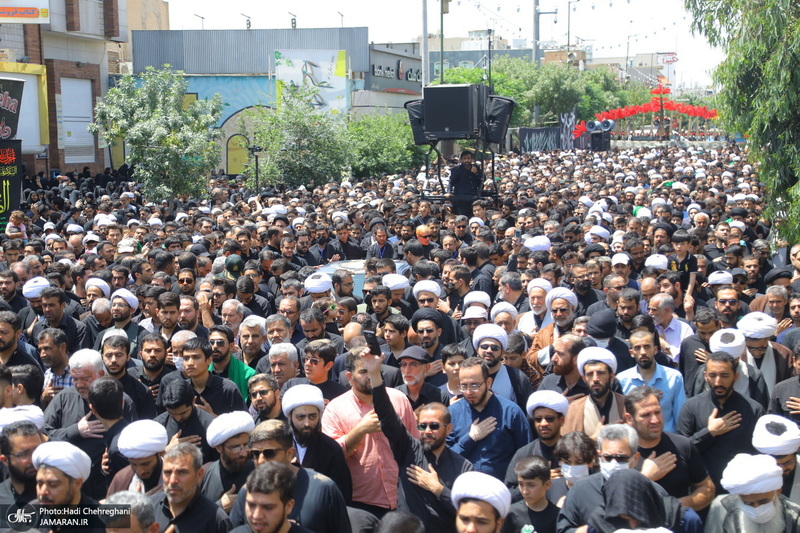 دسته عزاداری روز شهادت امام صادق (ع) با حضور آیت الله العظمی وحید خراسانی