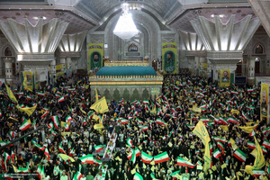 اجتماع باشکوه نوجوانان آرمانی لشکر قدس در حرم مطهر امام خمینی (س)