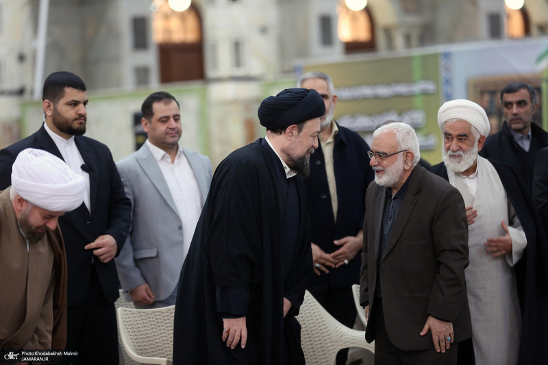 دیدار رئیس و اعضای کمیته امداد با سید حسن خمینی