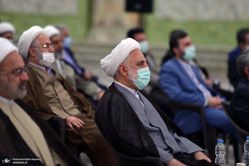 تجدید میثاق رئیس قوه قضائیه و مسئولان عالی قضایی با آرمان‌های حضرت امام خمینی (س)