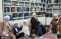 مراسم عزاداری شهادت امام محمد باقر (ع) در دفتر آیت الله العظمی صانعی (ره) برگزار شد