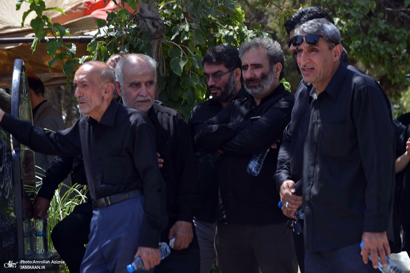 مراسم خاکسپاری سیدعلی صنیع خانی در بهشت زهرا (س) تهران