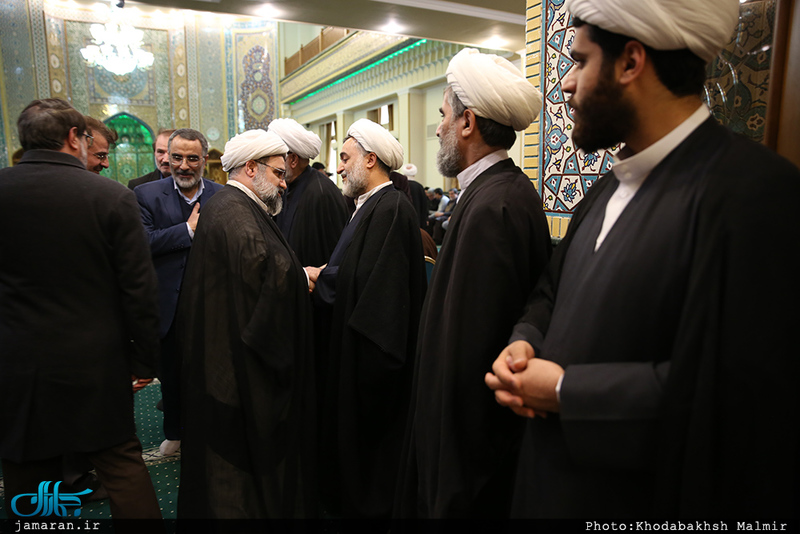 مراسم ترحیم مادر حجت الاسلام محمد علی جماعتی در مسجد جامع جماران