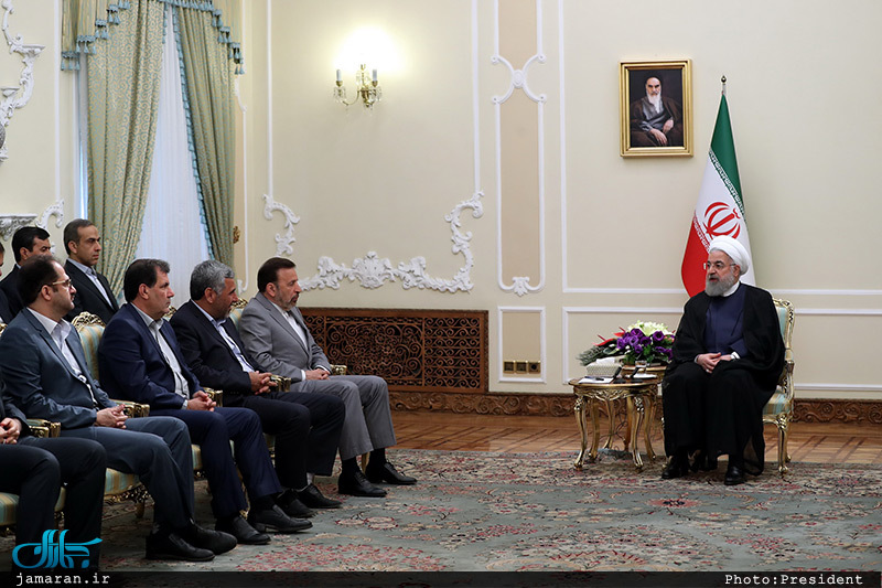 دیدار نوروزی حسن روحانی با جمعی از کارگزاران نظام و مدیران دستگاه ها