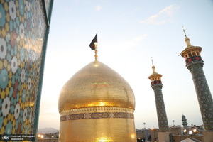 مراسم تعویض پرچم حرم حضرت معصومه (س) در شب اول ماه محرم‎‎