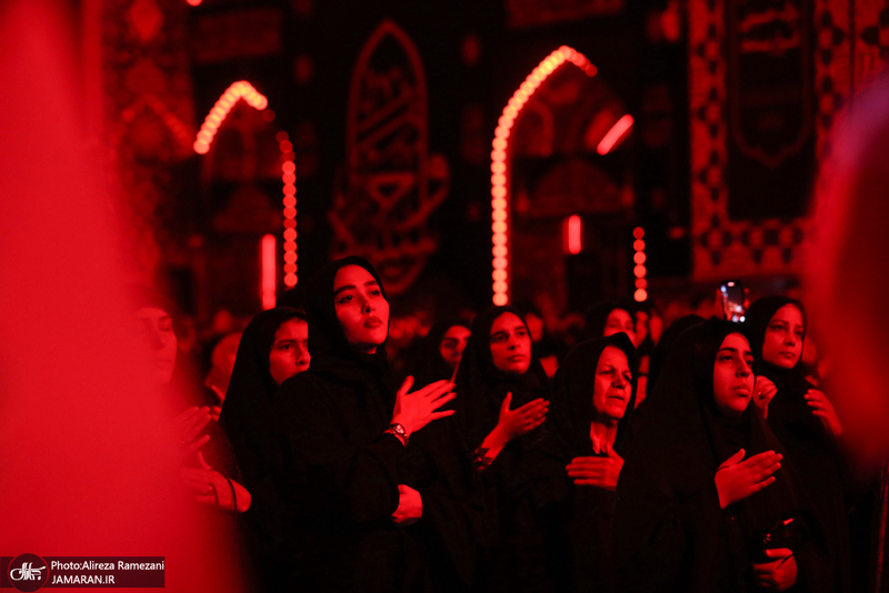 مزاسم شب تاسوعای حسینی (ع) در امام زاده صالح (ع)