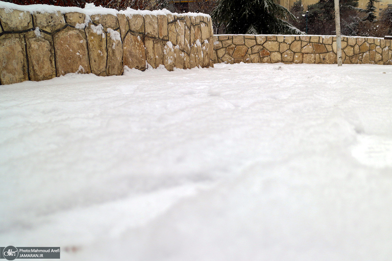 برف امروز تهران - 25 دیماه 1401