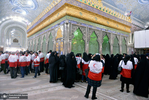 تجدید میثاق مدیران و امدادگران جمعیت هلال احمر با آرمان های امام خمینی(س)