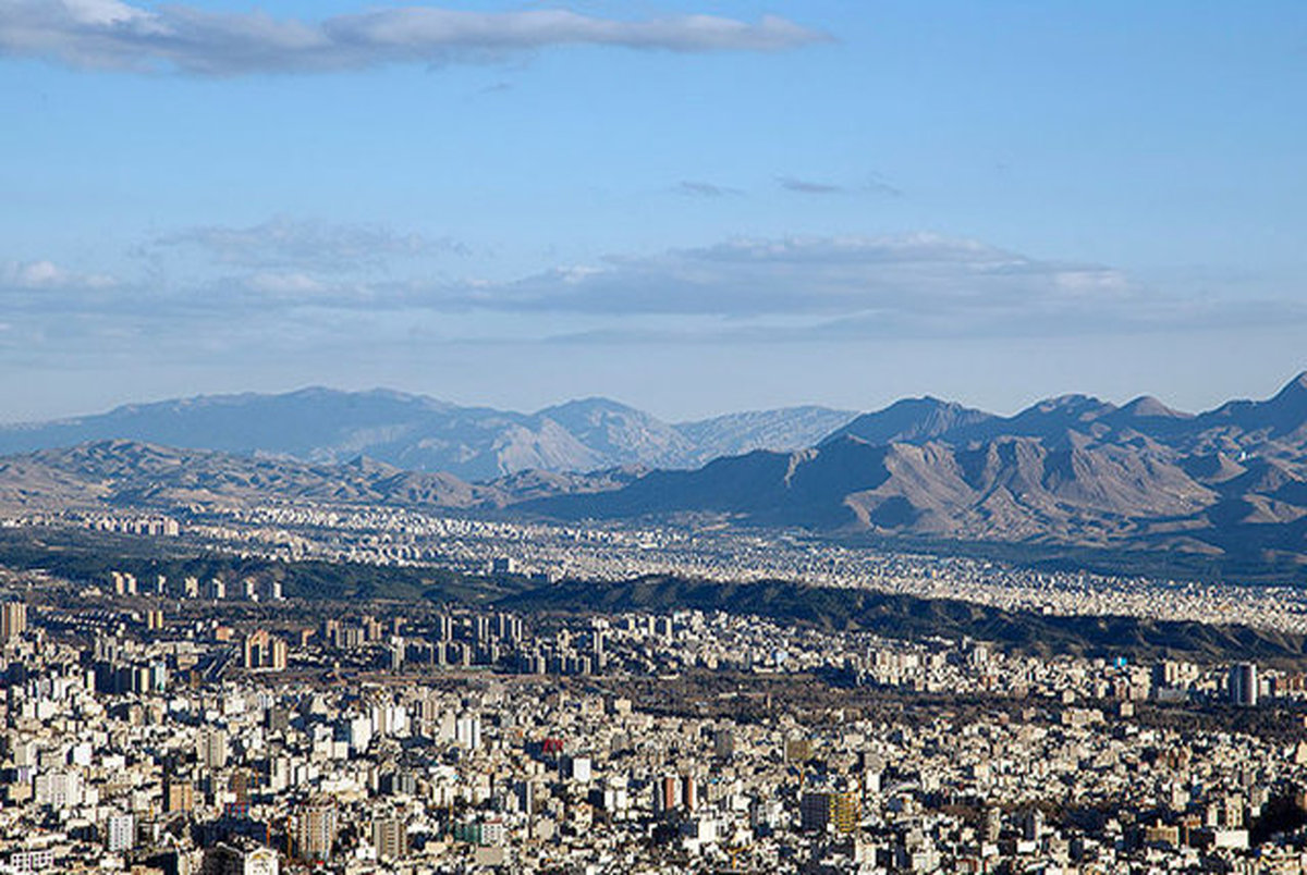 کاهش نسبی دمای شهر تهران