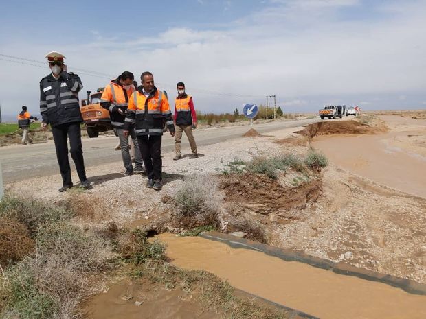 سیل به ۱۹۵ کیلومتر از راه‌های خراسان جنوبی خسارت زد