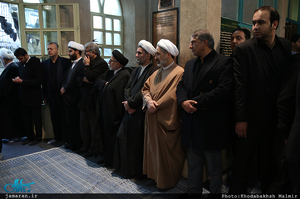 مراسم وداع با پیکر آیت الله هاشمی رفسنجانی(ره) در حسینیه جماران