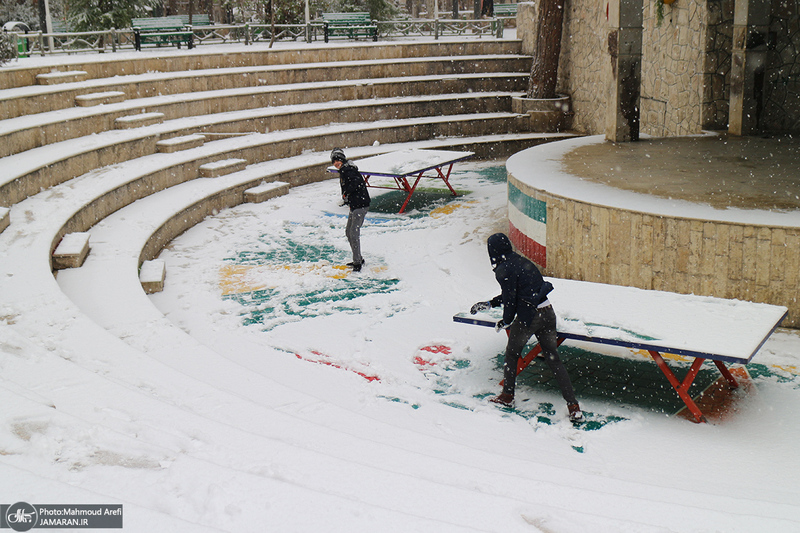 برف امروز تهران - 25 دیماه 1401