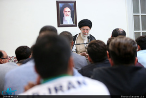 دیدار مدال‌آوران کاروان ورزشی ایران در بازی‌های آسیایی با رهبر معظم انقلاب
