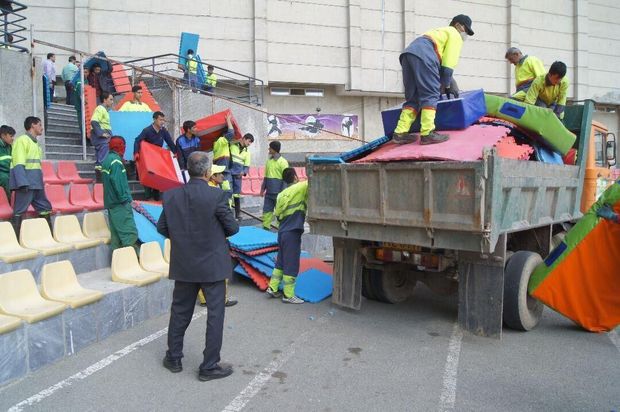 ورزشگاه شهید باکری تهران رفع تصرف شد