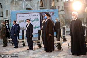 تجدید میثاق رئیس جمهور و اعضای هیأت دولت با آرمان‌های حضرت امام(س)