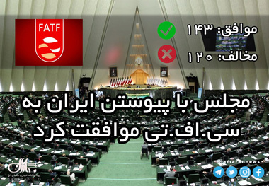 رای مثبت نمایندگان به لایحه پیوستن به کنوانسیون CFT 