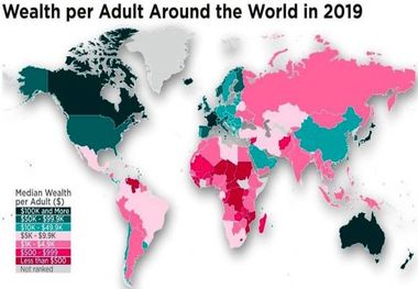 ثروت شهروندان کشورهای مختلف چقدر است؟