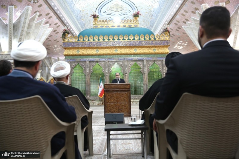 مراسم تجدیدمیثاق وزیر و معاونان وزارت امور خارجه با آرمان‌های امام خمینی