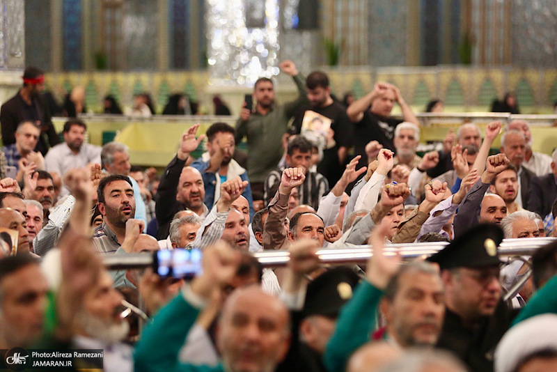 مراسم اولین سالگرد شهادت حجت الاسلام و المسلمین سید ابراهیم رئیسی در حرم مطهر رضوی