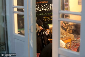 عزاداری در بیوت مراجع عظام تقلید و علما در سالروز شهادت حضرت فاطمه(س)