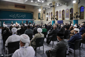 دیدار مسئولان نظام و میهمانان کنفرانس وحدت اسلامى‌ با رهبر معظم انقلاب