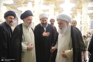 مراسم ترحیم آیت الله نورالله شاه آبادی(ره) در مسجد اعظم قم