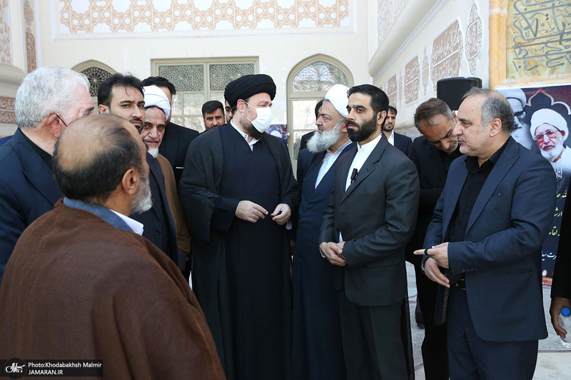 مراسم تشییع و خاکسپاری حجت الاسلام و المسلمین حسین اشرفی اصفهانی در حرم مطهر امام خمینی
