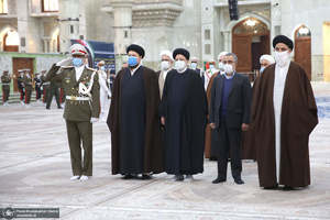 تجدید میثاق رئیس قوه قضاییه و مسئولان قضایی با آرمان‌های امام خمینی(س)