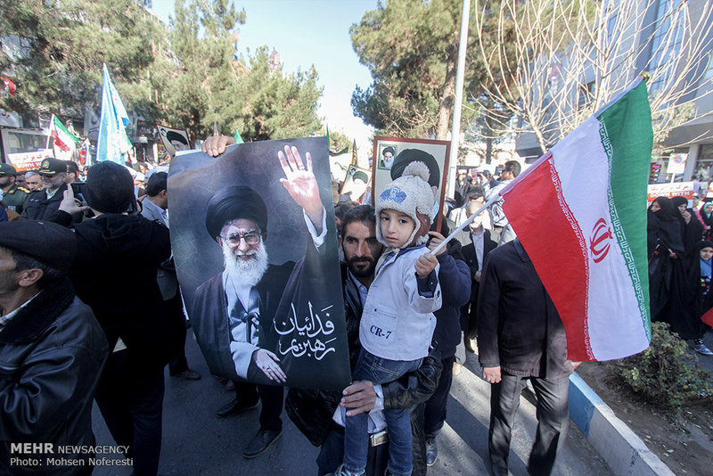 تجمع و راهپیمایی مردمی در اعتراض به آشوب های اخیر در استان ها 