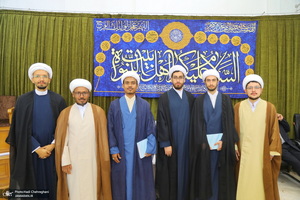 مراسم جشن عید غدیر و عمامه‌گذاری طلاب در بیت مراجع  تقلید و علما